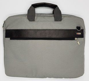 Сумка для ноутбука 15.6" сіра з шкіряними вставками FS15P1510Gr FS17P фото