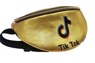 Дитяча сумка на пояс бананка дитяча Tik Tok золото 1198770318 фото