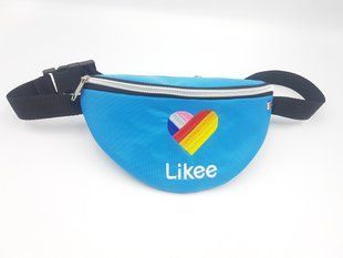 Поясна сумка Likee дитяча Сумка бананка поясна лайк лайк бирюза фото