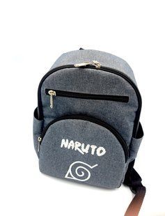 Рюкзак Наруто. Молодіжний рюкзак з вишивкою Naruto Серый фото